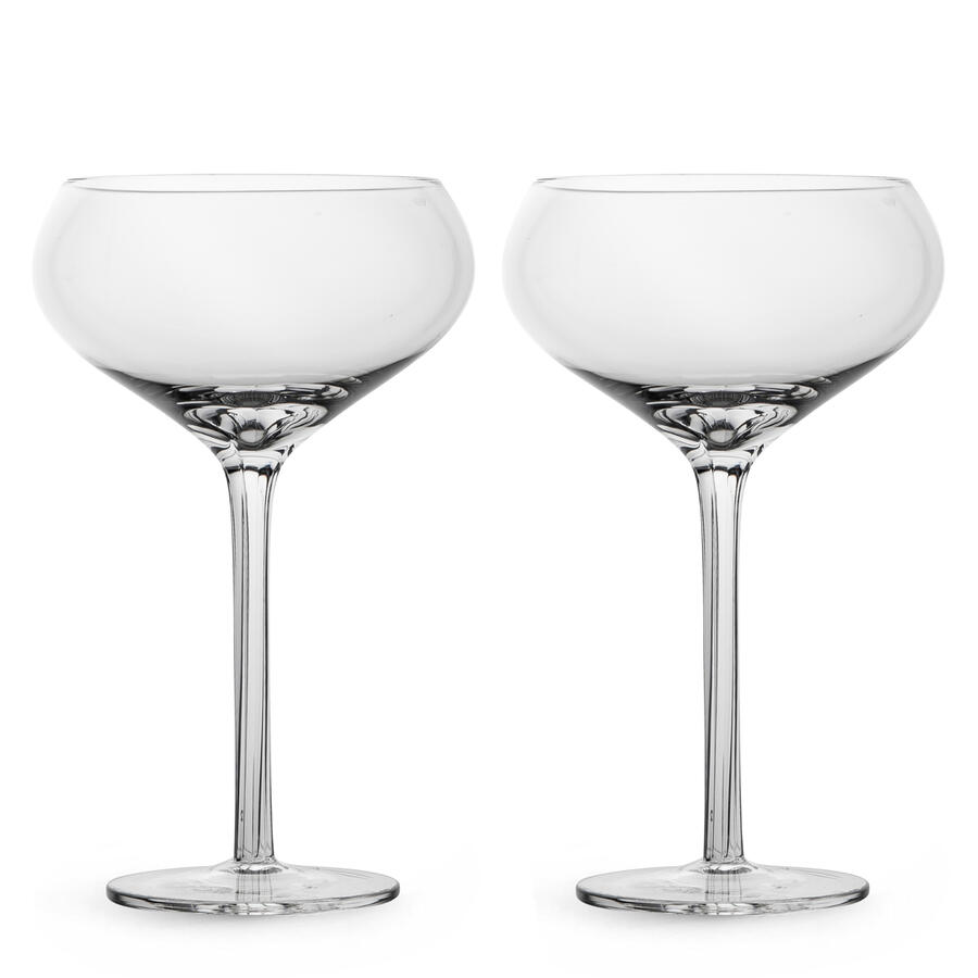 Saga champagne coupe