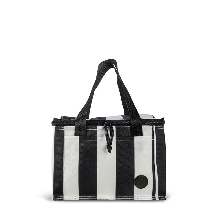 City stripe small cooler bag - Black