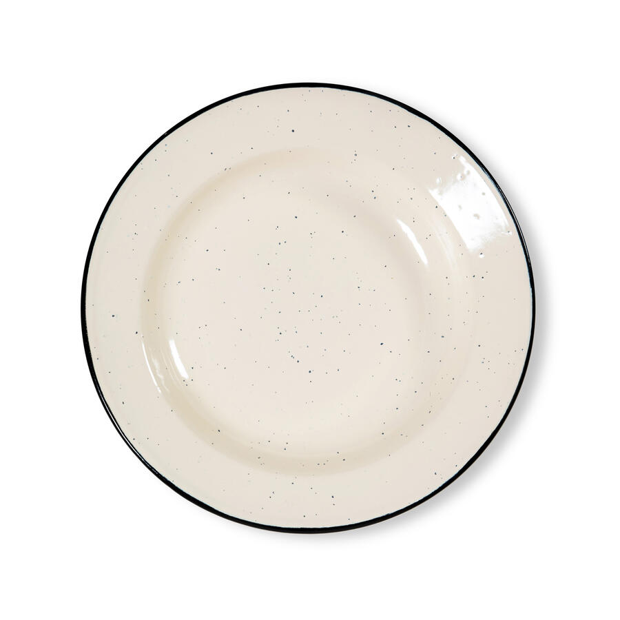 Doris enamel plate - White