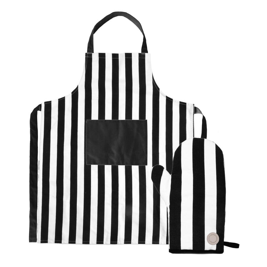 Apron and BBQ glove set