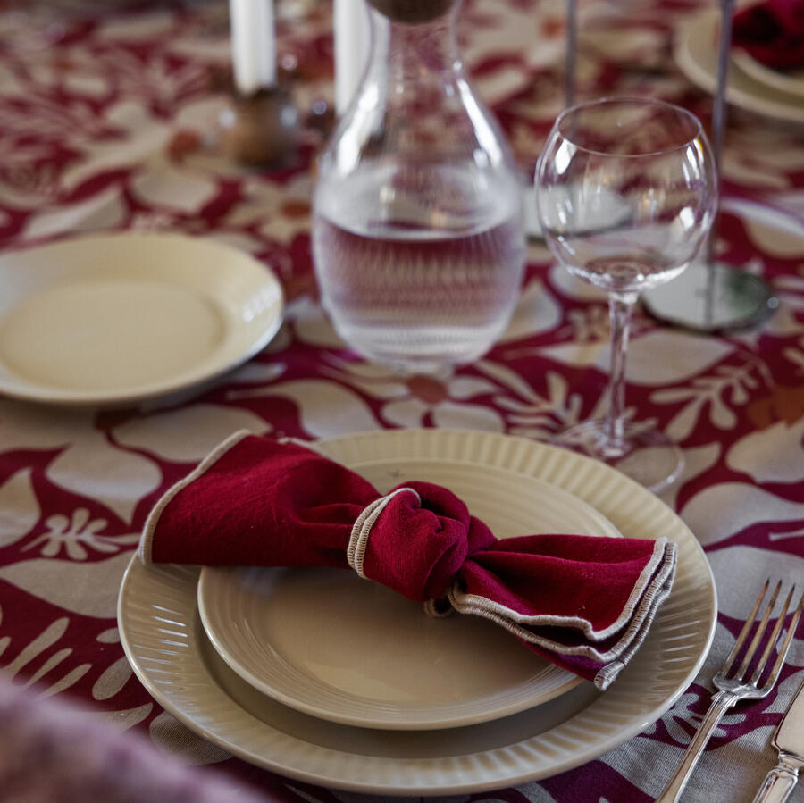 Edith napkin - Red